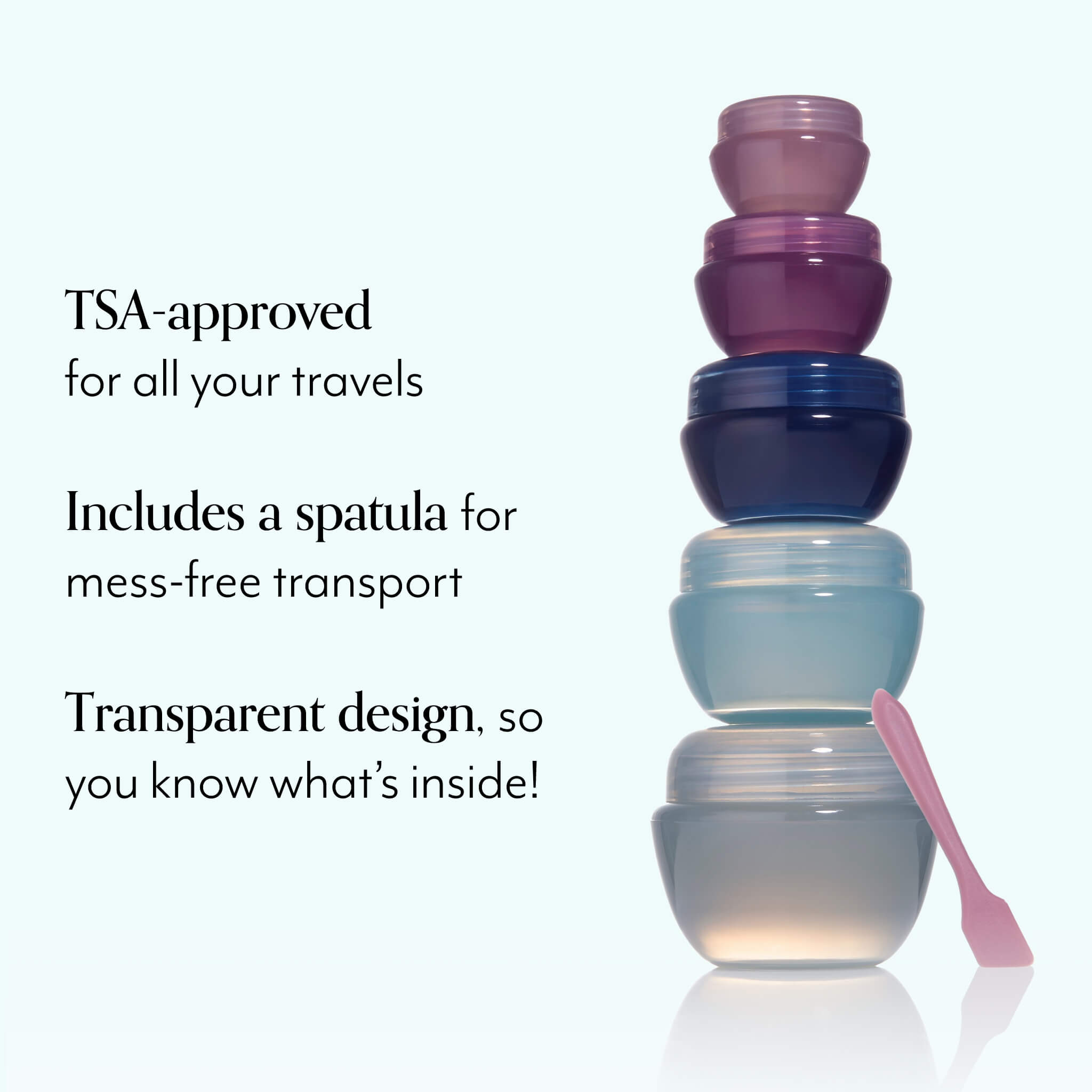 Spa To Go Reusable Travel Jar + Spatula Set - Image 4